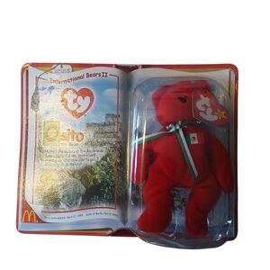 Osito the Bear Mexico McDonalds International Bears II Teenie Beanie Baby 2000